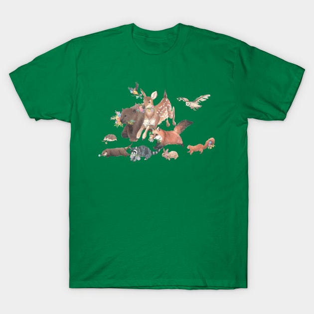 Woodland friends T-Shirt by HannahFarr